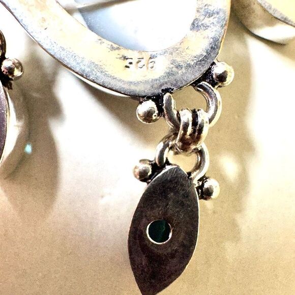 Silver Dendritic agate pendant necklace - Picture 4 of 12